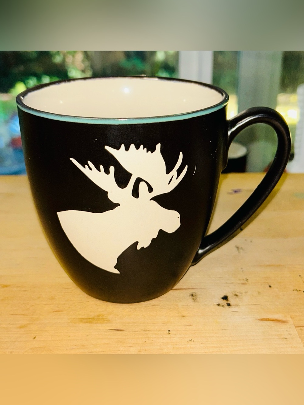 Rustic Moose Silhouette Coffee Mug Bass Pro Shops Wilderness Ceramic Beverage